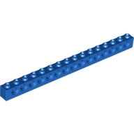 Lego kostka s otvory (kostička s dírami) 1x16, modrá (370323)